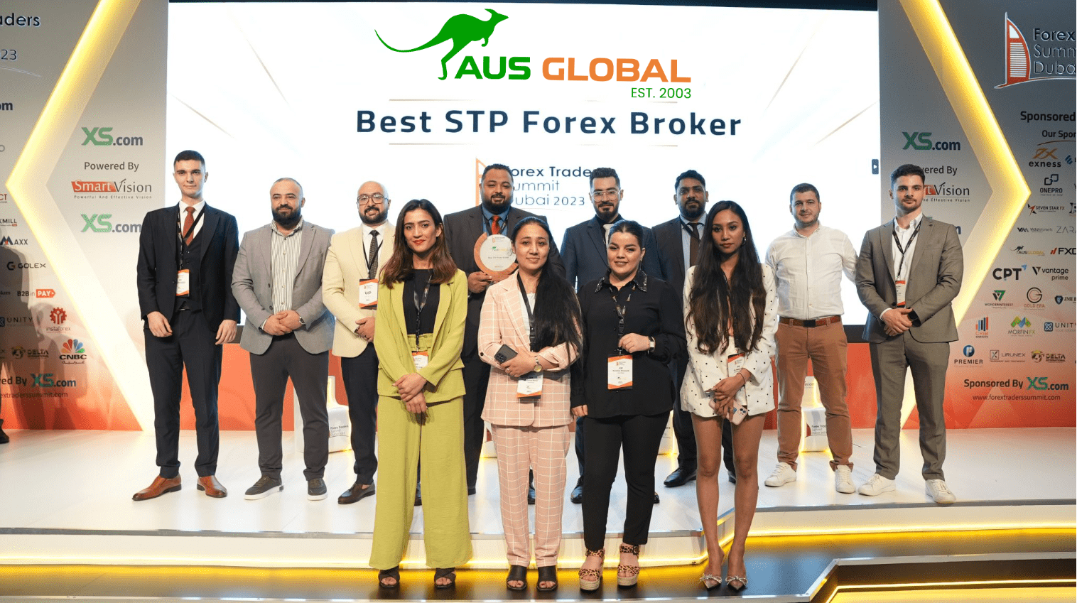 AUS Global 荣获 Forex Traders Summit Dubai 2023 最佳 STP 外汇经纪商奖