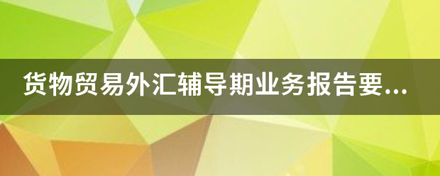 货物贸易外汇辅导期业务报告要提供什么资料<strong></p>
<p>外汇辅导期报告</strong>？