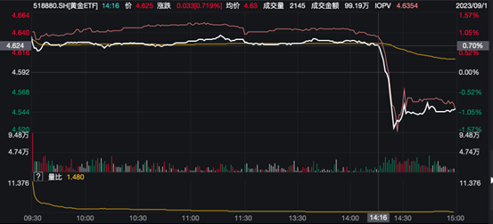 中外金价差了4%<strong></p>
<p>外汇与套利</strong>，黄金ETF盘中跳水！业内人士：或与“套利”有关