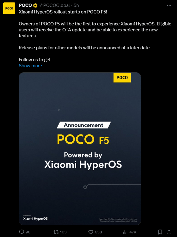 接替MIUI<strong></p>
<p>币安交易所国际版</strong>！小米POCO F5率先推送澎湃OS国际版