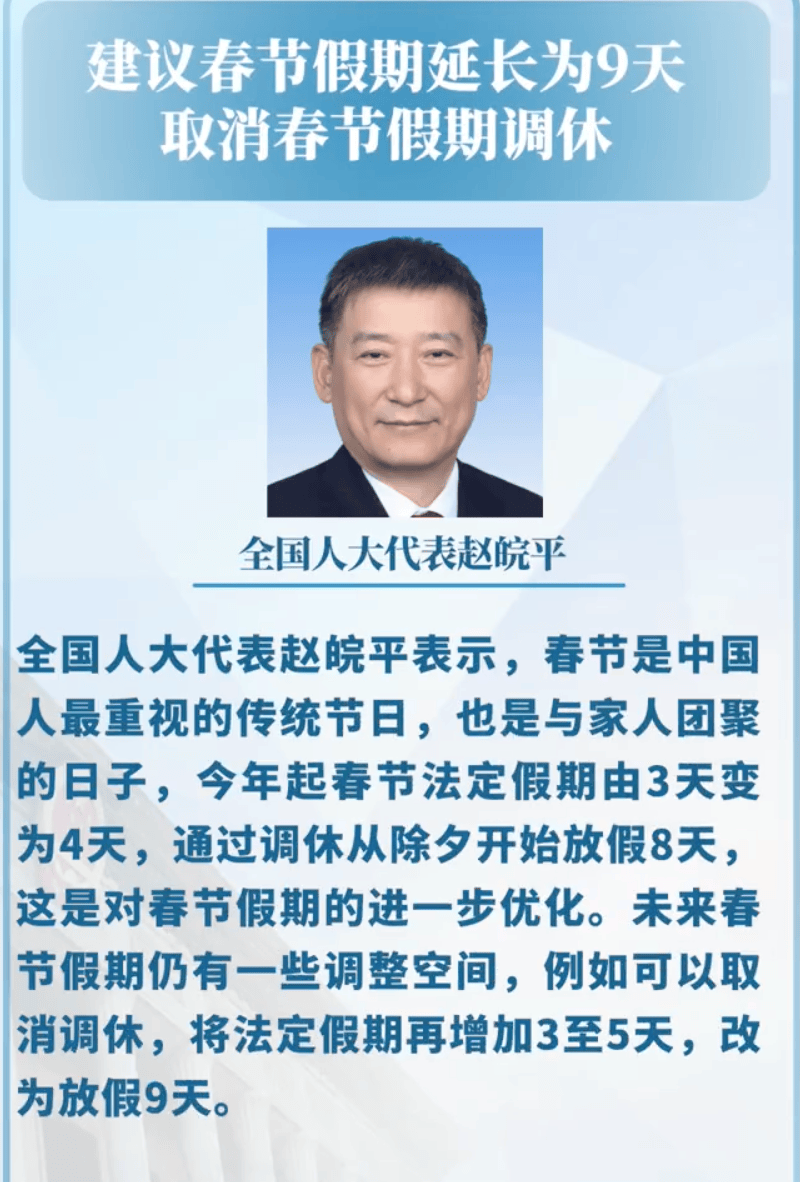 全国人大代表建议春节假期取消调休<strong></p>
<p>币安交易所下载</strong>，延长为9天