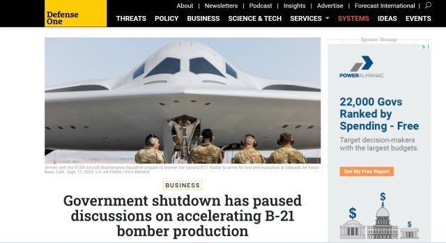 外媒:美国政府停摆<strong></p>
<p>600303股票</strong>,B-21轰炸机“迫降”
