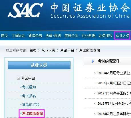 证券考试成绩查询(证券从业考试成绩查询入口)